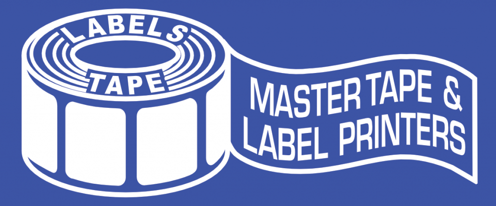 Master Tape White on Blue Background